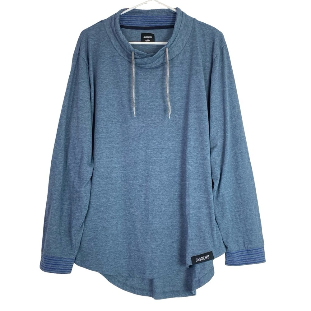Jason Wu Shirt Mens Size XL Long Sleeve Luxury Pajama Top Tshirt Blue Eva Air